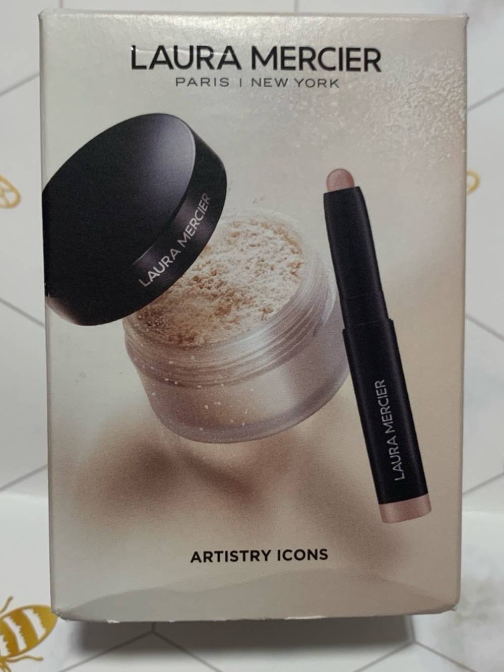 Laura Mercier Mini Translucent Setting Powder & Caviar Eyeshadow Stick